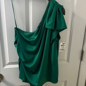 INC International Concepts Emerald Draped Top